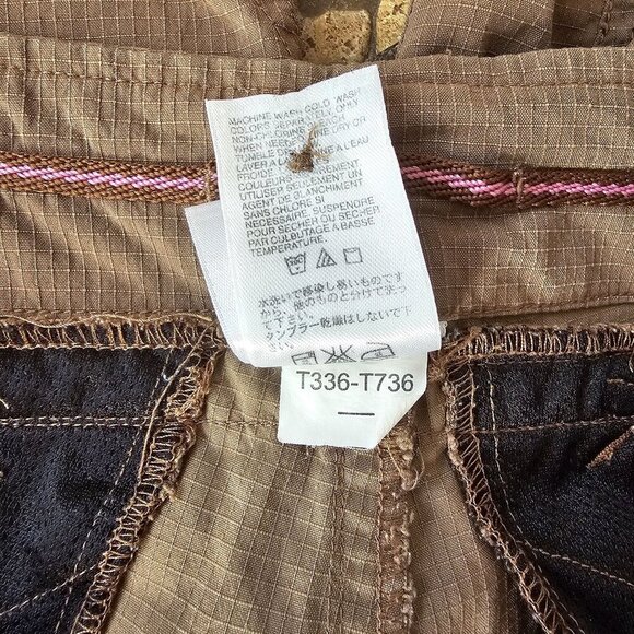 The North Face Womens Brown Ripstop Long Shorts Size 4 Lightweight Outdoor Wear - Picture 5 of 12